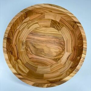 1 Williams Sonoma Olivewood Salad Bowl‎ Individual 9" Italian Hand Turned NEW